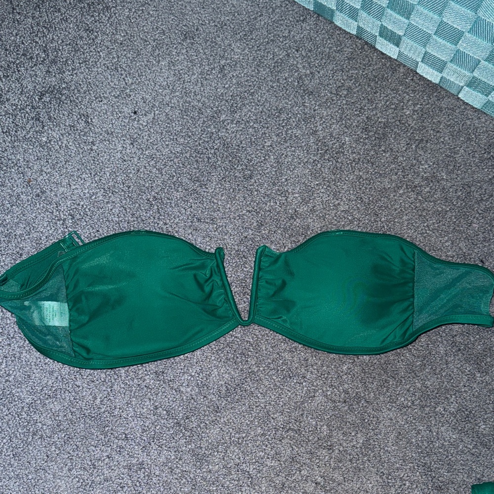 NWT aerie Emerald Green bathing suit top
